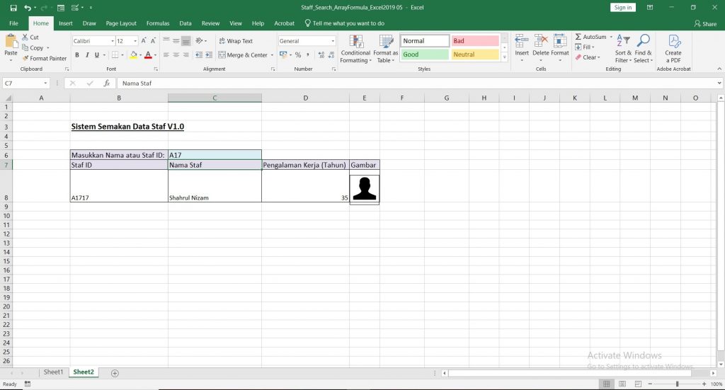 Kursus microsoft excel array 003